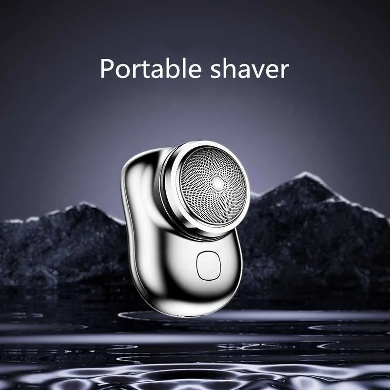 New Portable Razor Mini Electric Shaver for Men - Portable Rechargeable Beard Trimmer ...