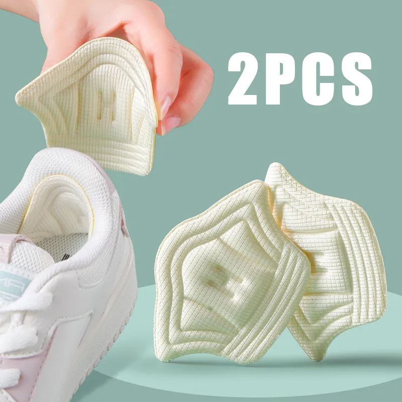 Acessórios para peças de sapatos 2pcs Insols de remendo almofadas de calcanhar para sapatos esportivos tamanho ajustável Antiwear pés almofada de almofada Inserir Insole Protector Back adesivo 230823