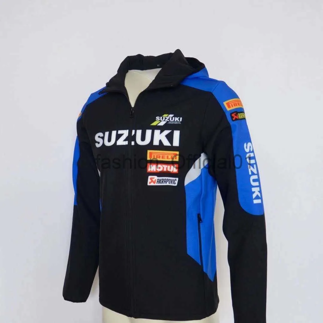 Mens Zip Fleece Sweatshirt Motorcycle Jackets For Men For SUZUKI