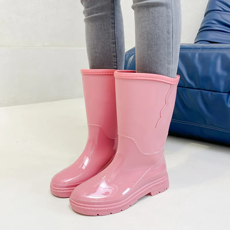 Rain Boots Water for Woman Shoes Fashion Galoshe Waterproof Rubber Fishing Working Shoe Footwear Botas Para Lluvia 230822