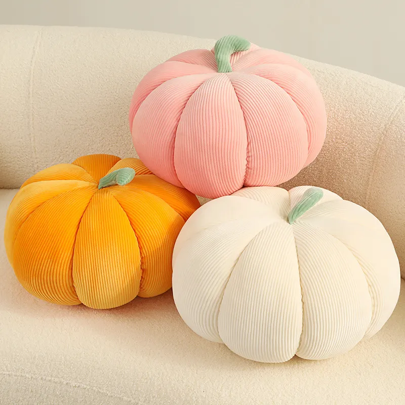 Decoratieve objecten Figurines 20 cm Kawaii Nordic Halloween Pumpkin Plush Toy Plushie Soft Plant Gevulde poppenvakantie rekwisieten Decoratief worp kussen voor kinderen 230823