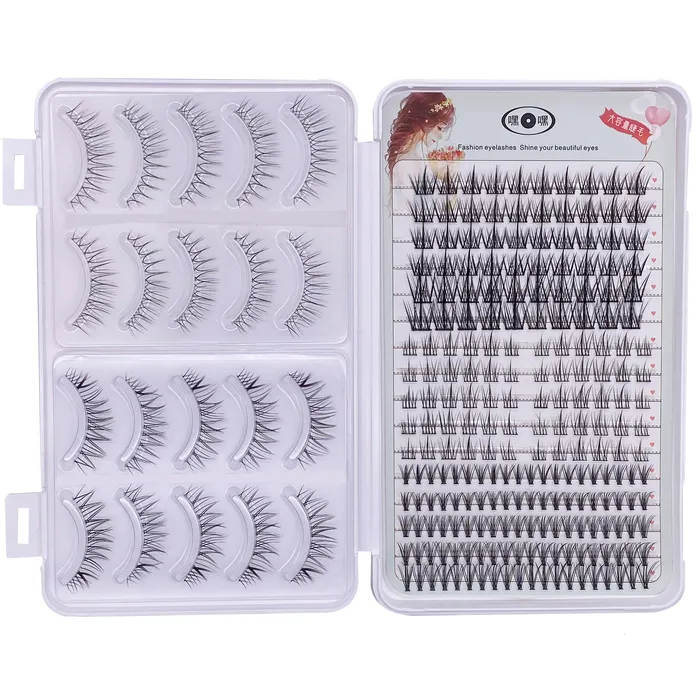 Fałszywe rzęsy duże rzęsy Lash Book Lazy Trilogysunflower20D Premade fansslender STEM SEGEGENTED Natural DIY 230822