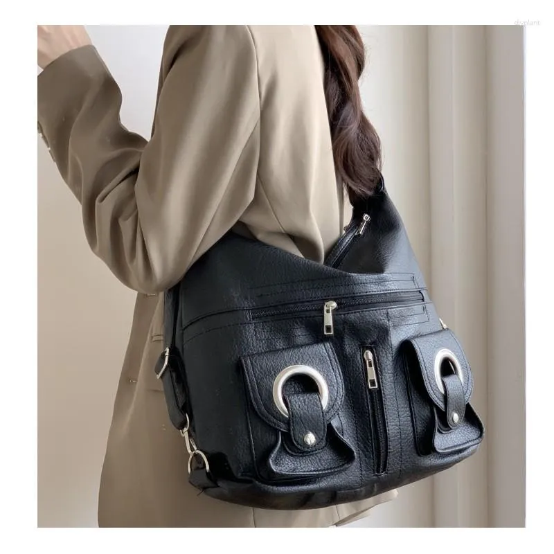 Gothic Big Messenger Bag For Women Large Capacity Evening Tote With Solid Color PU Leather And Backpack Design From Diyplant 24.45 DHgate.Com