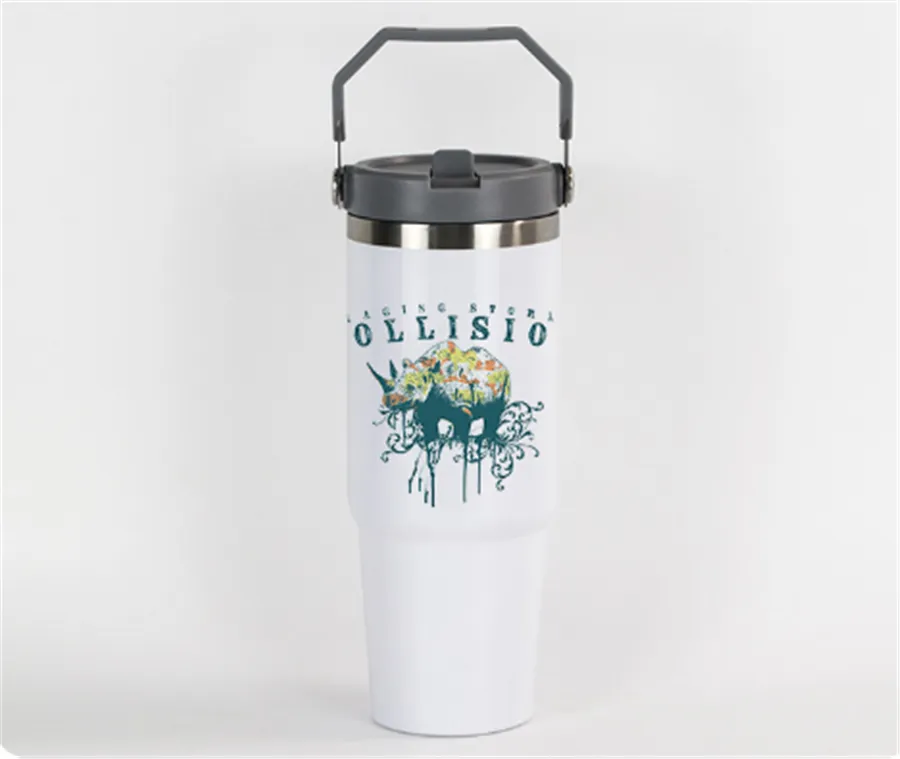 Sublimation Quencher H2.0 30 унций и Adventure Quencher 30 унций с герметичными крышками, серые крышки Стаканы Питьевая бутылка