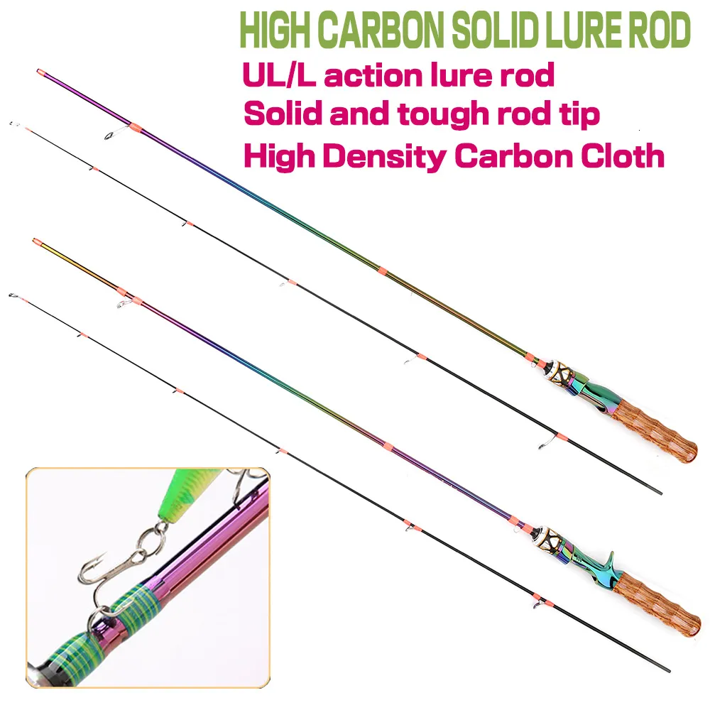 Boat Fishing Rods Trout UL Rod High Carbon 2 Sections Lure Light weight  Strength Spinning Casting 1.68M 1.8M 230822