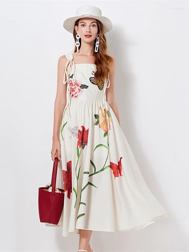 Casual Dresses For Women Cotton Linen Floral Print... From Julia_dress,  $35.78 In Bulk