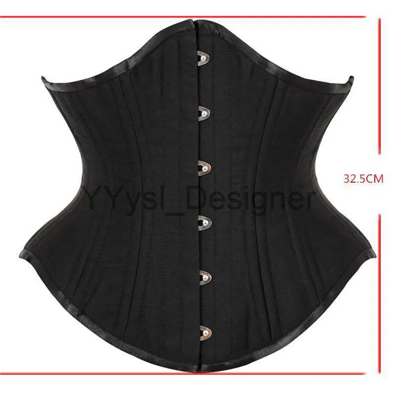 Sexy Gothic Black Bustier Corset With 20 Steel Bones And Underbust