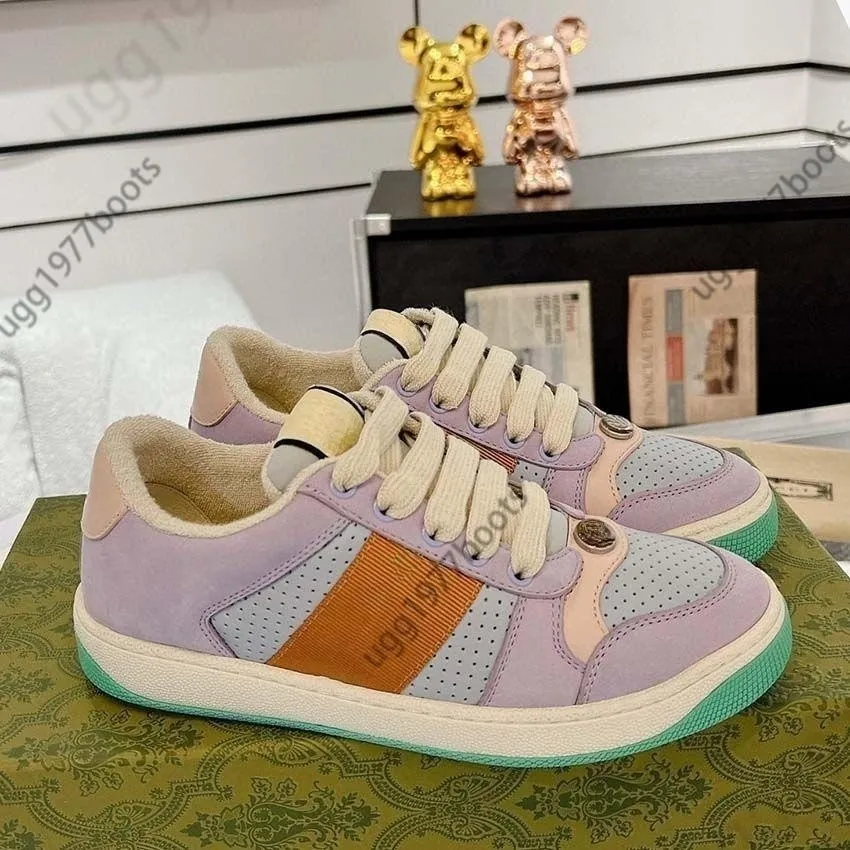 Scarpe Firmate Ttaly Tennis Gicci Scarpe Strisce Rosse Verdi