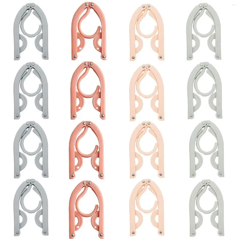 Hangers 12pcs Portable Travel Nonslip Multifunction Coat Folding Plastic Save Space Indoor Outdoor Clothes Hanger Adjustable Camping