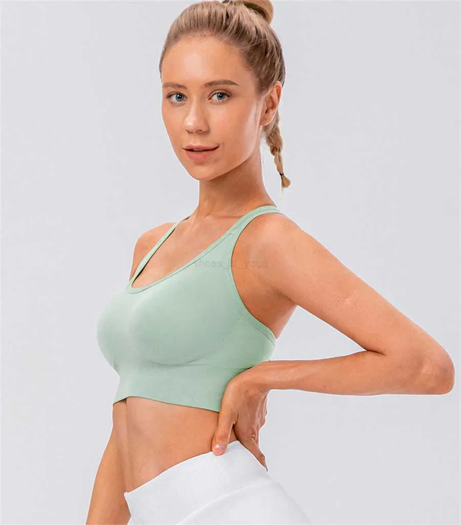 LLl-D14009 yoga underwear women's shockproof sports bra buckle adjustment gather bra shaping breathable fitness tennis clothing Please check the size chart to buy