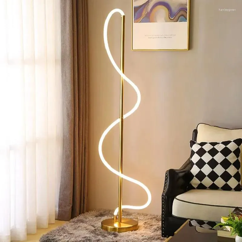 Floor Lamps Nordic Long Led Hose Lamp For Living Room Modern Creative Study Bedroom Interior Lighting Home Decor