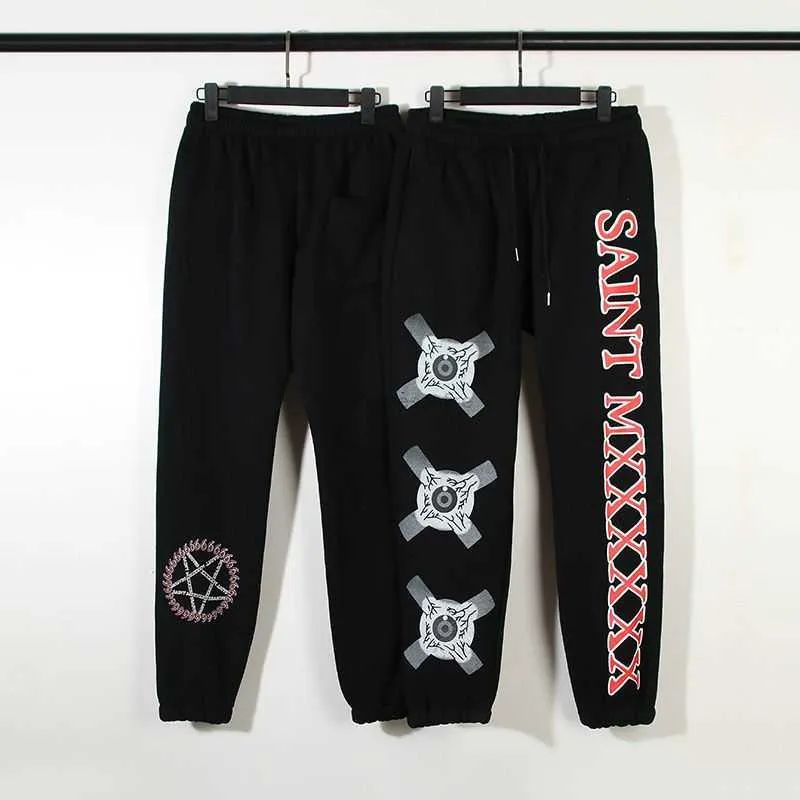 Designers Casual Pant Streetwear Jogger Trousers Sweatpants Saint Mixxxxx Co Branded Niche American Style Eye Popping Vintage Pants and Guard Pants