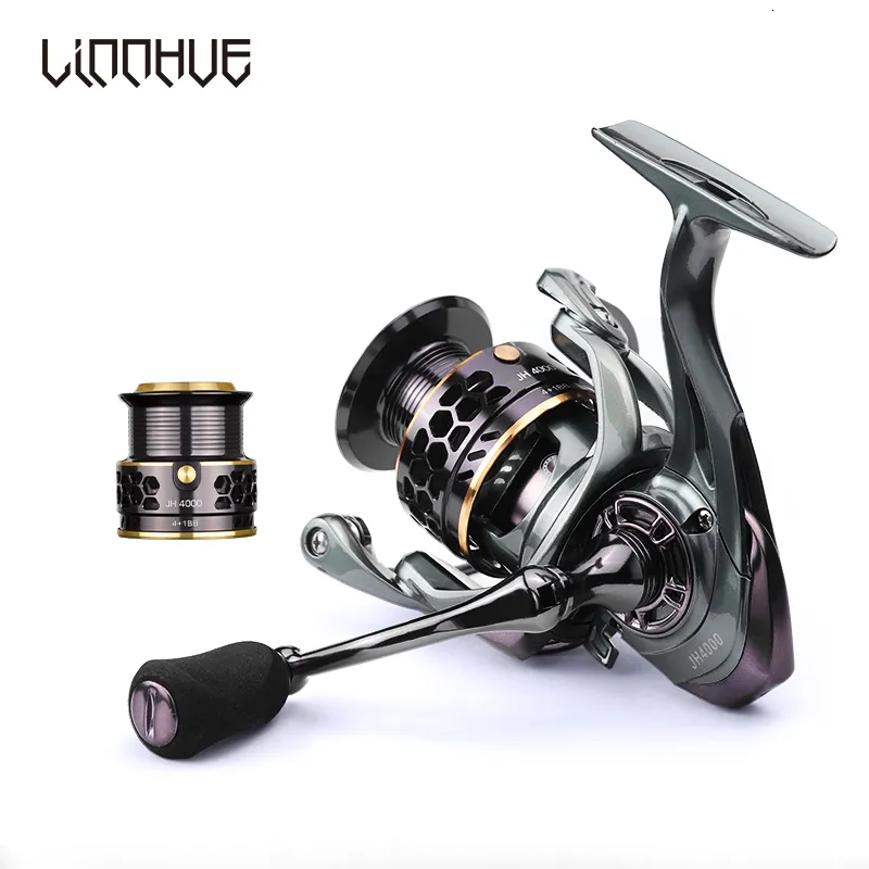 Fishing Accessories LINNHUE Reel Saltwater Sea 1000 6000 5BBS Metal Spool  Handle Fresh Water Spinning Pesca 230822 From Ren06, $18.82