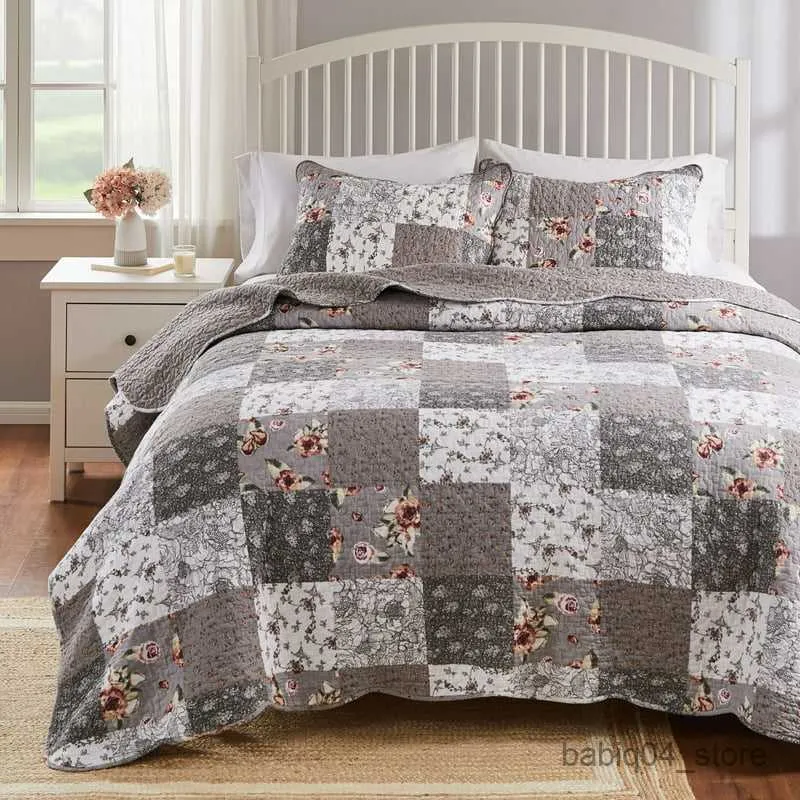 Bedding sets Giulia Modern Cotton Quilt Set by 2-Piece Twin/Twil XL For Adults High Quality Skin Friendly Bedding Set R230823