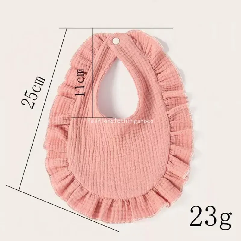 Baby-Spucktücher, einfarbig, für Neugeborene, Rüschen, Baumwolle, Speichelhandtücher, Turban, Spitze, Lätzchen, für Kleinkinder, Jungen und Mädchen, Bandana, 16 Designs