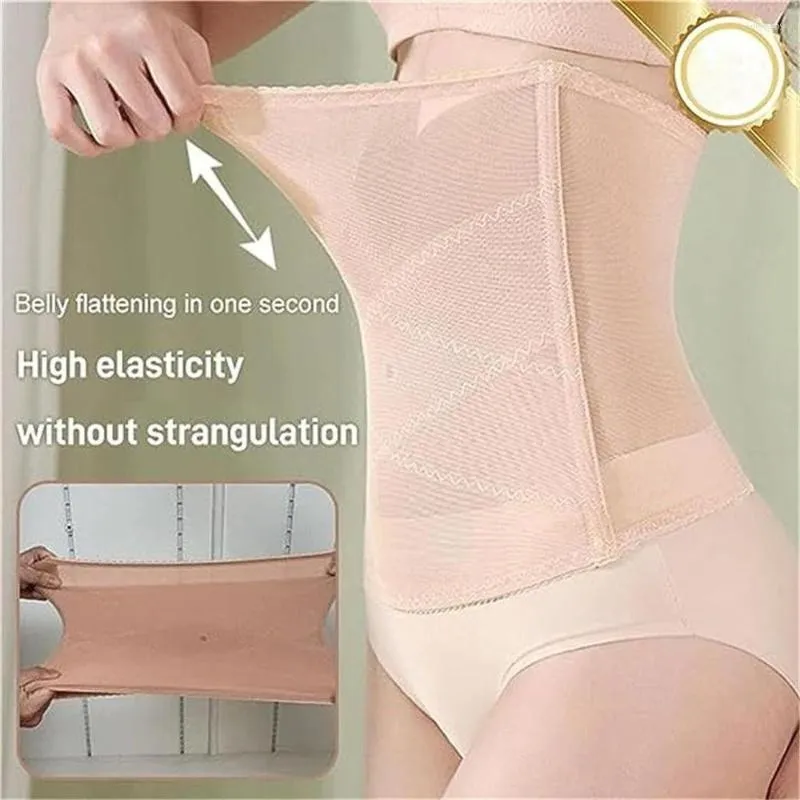 Womens Shapers Waist Trainer Corset Maternity Postpartum Bandage Band Super  Elasticity Cross Mesh Girdle Crossover Abdominal Shaping Belly From  Hollywany, $6.65