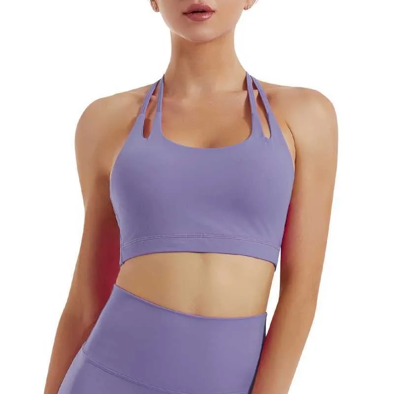 Breathable Wirefree Firm Support Sports Bra With Padded Push Up