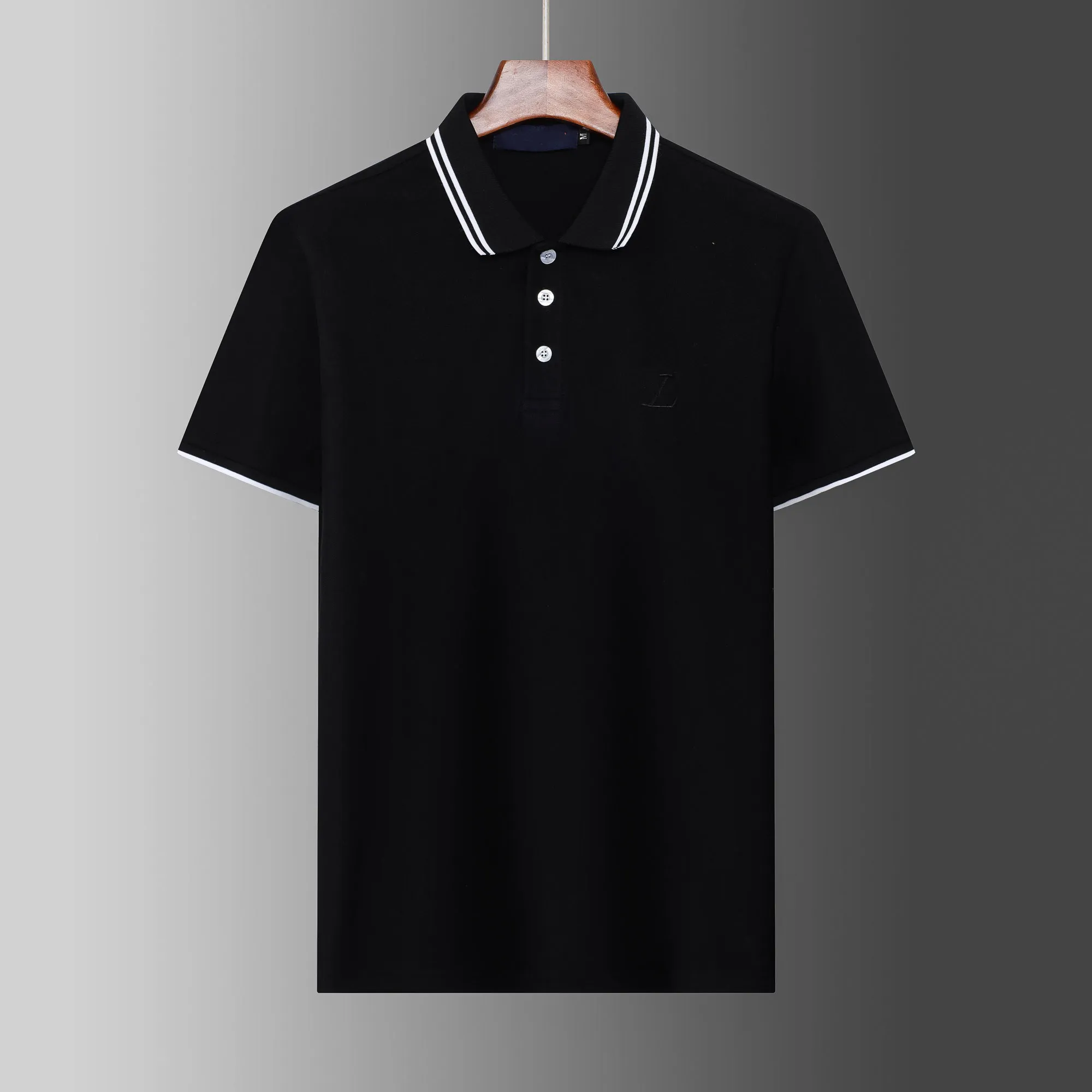 Mens Embroidered Logo Polo Shirt - Stylish Business Casual Top