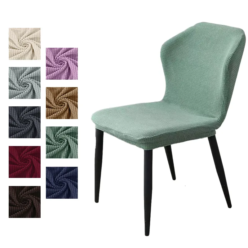 Ceintures polaire tissu convexe housse de chaise extensible lavable salle à manger chaises couvre bureau solide housse maison el 230822