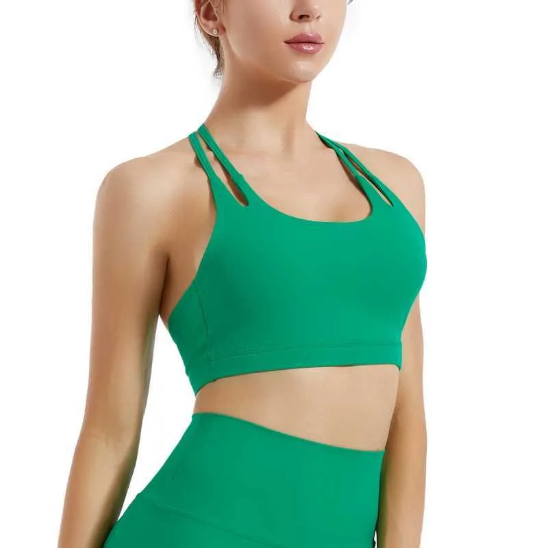 Breathable Wirefree Firm Support Sports Bra With Padded Push Up