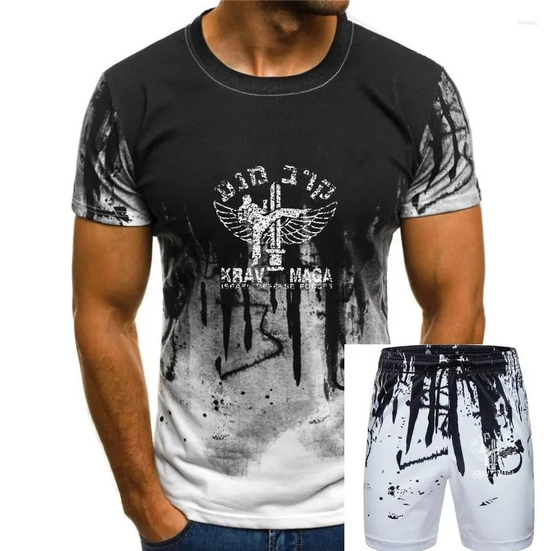 Tracksuits voor heren Krav Maga Distressed look MMA Workout Polyester Moisture Wicking T-shirt