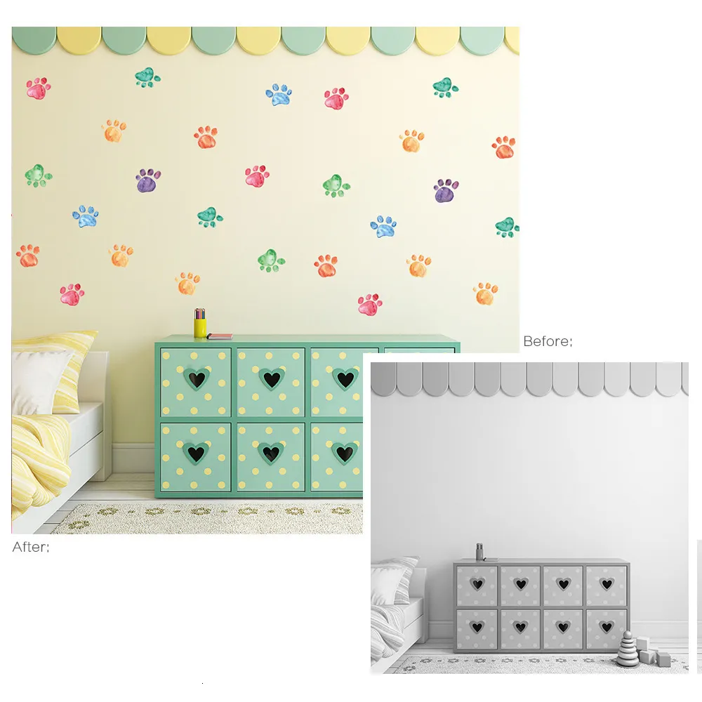 Kawaii Animal Wall Stickers for Kids Room Decor - Cute Nursery Decals ...