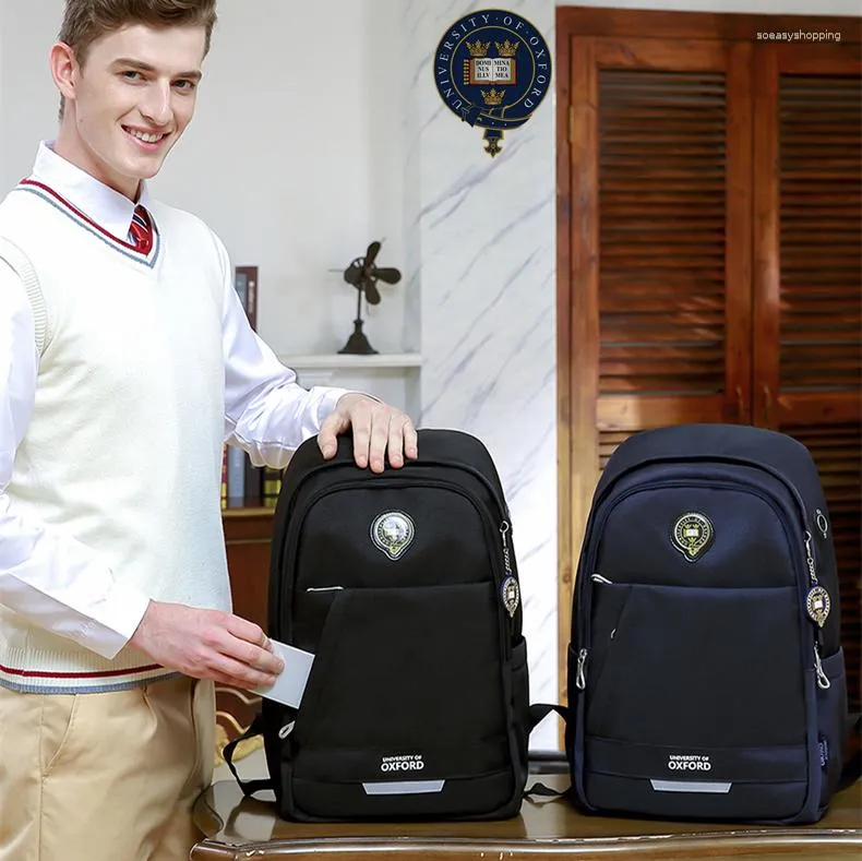 Schooltassen 2023 Universiteit van Oxford Middle Backpack Bag voor jongens