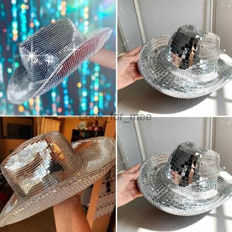 Neuer Glitzer Mirror Glass Disco Ball Hut Disco Glitter Ball Disco Mode  Ball Hut Für Cowboy Cowgirl Party Dekoration HKD230823 Von 21,92 €