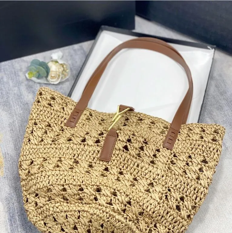 Marke Stroh gewebte Tasche Luxus Designer Messenger Bags Mode Frauen Outdoor freizeit strandtasche Frauen Handtaschen Geldbörse