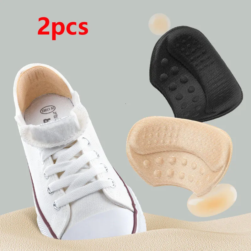 Shoe Parts Accessories 2pcs Heel Sticker Insoles Sports Shoes Adjust Size Liner Grips Protector Pain Relief Patch Foot Back 230823