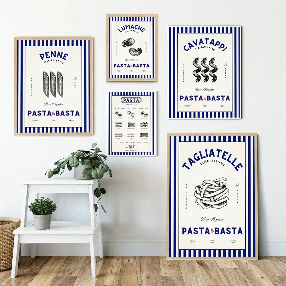 dhgate:vintage italian food poster macaroni spaghetti canvas