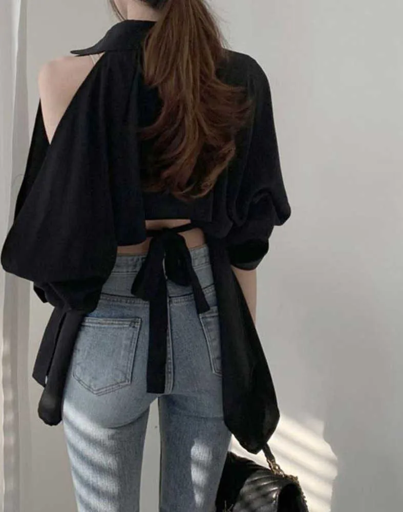 Blusas abajo del hombro sale
