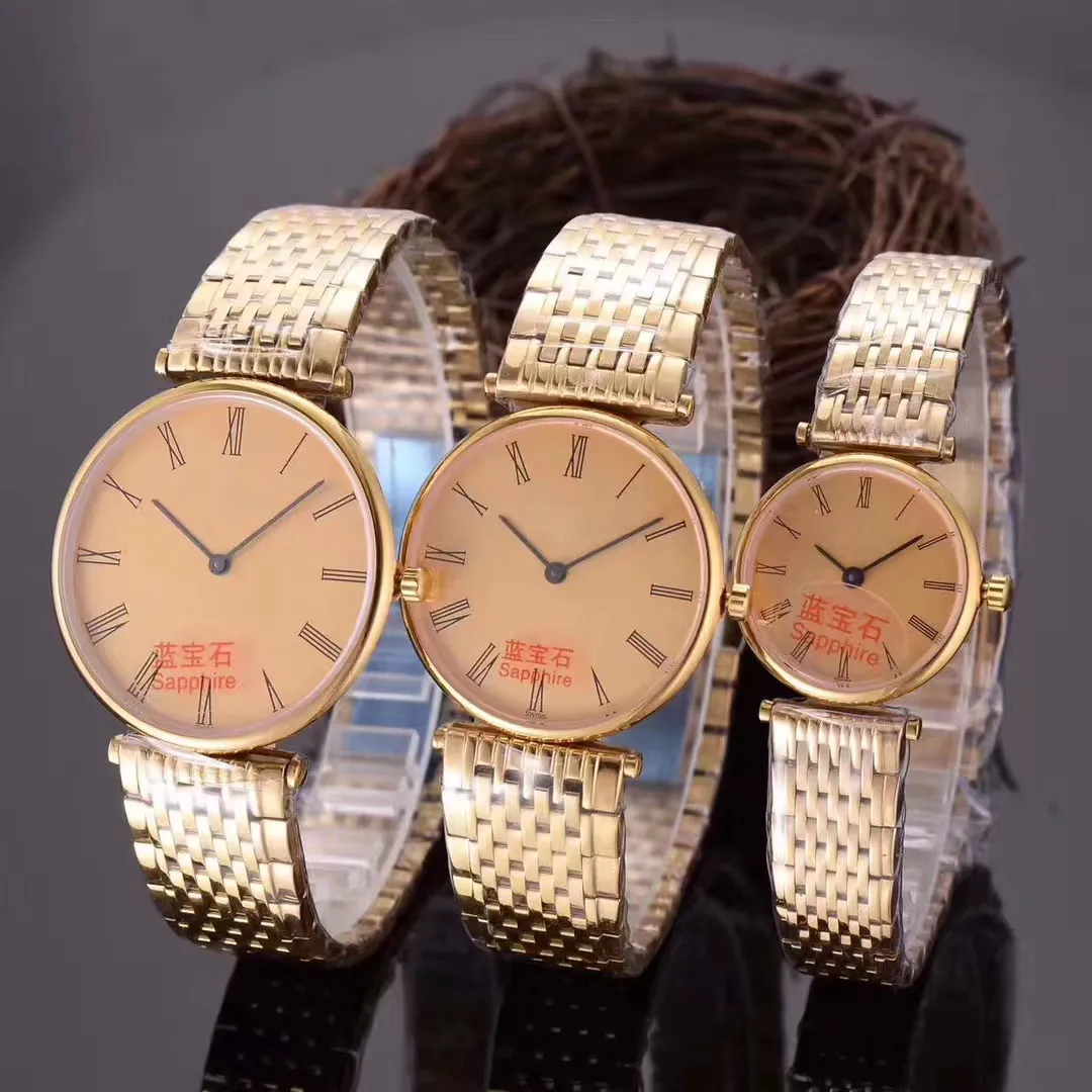 클래식 디자이너 시계 여성 남성 탱크 시계 전체 스테인리스 강 탱크 골드 실버 시계 Montre de Luxe Swiss Movement Watch Sapphire Longinei Wristwatch