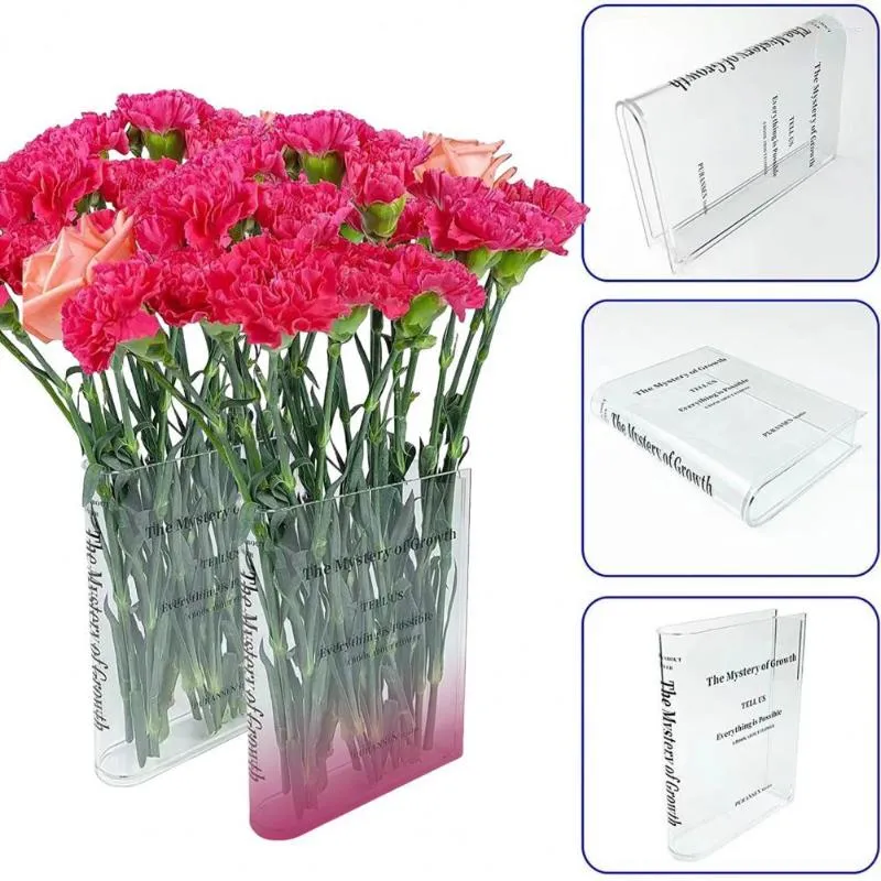 Vasen schöne Blumen Vase -Buchstaben Print Ins Stil Dekorationsgradientenfarbe