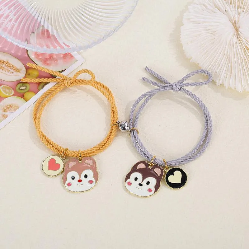 Couple Bracelets Magnetic Cute Cartoon Matching Friendship