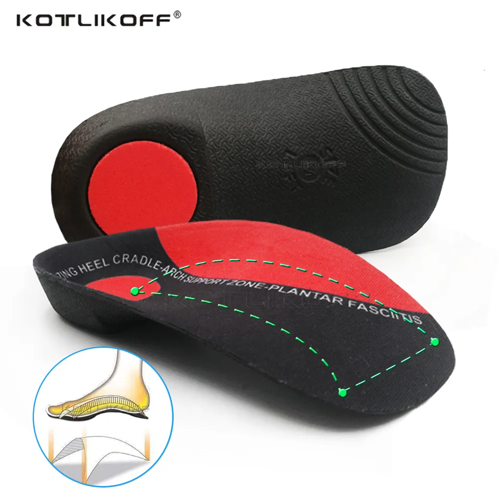 Shoe Parts Accessories KOTLIKOFF Ortic Shoes Accessories Insoles hard Arch Support 3.5cm Half Shoe Insoles For Shoes Sole Fixed heel Orthopedic Pad 230822