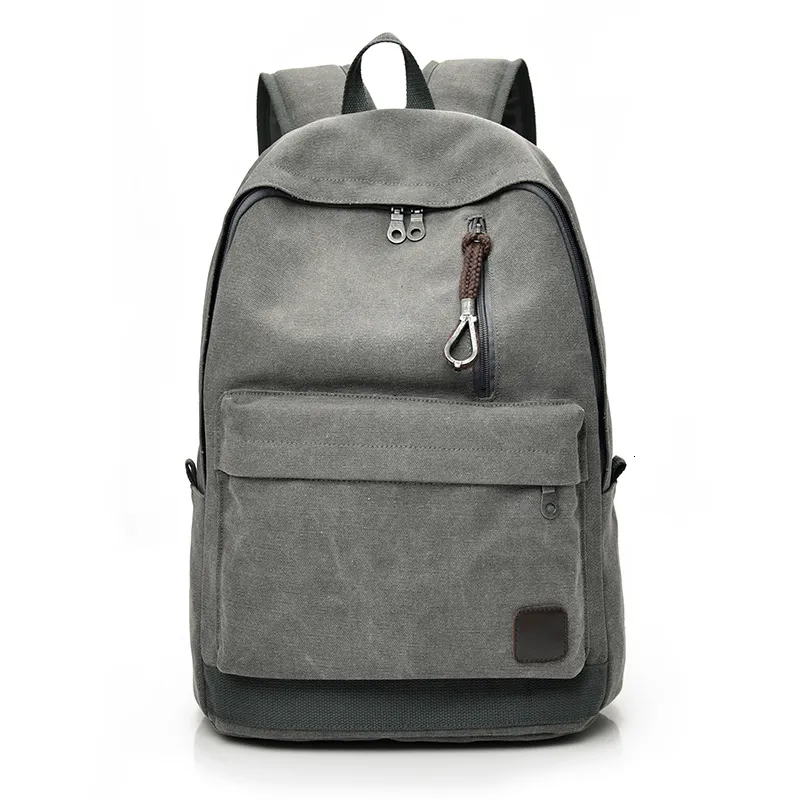 BASSE SCUOLA Dida Bear Women Men Canvas Backpacks Large for Teenager Boys Girls Travel Laptop Backbag Mochila Rucksack Grey 230823