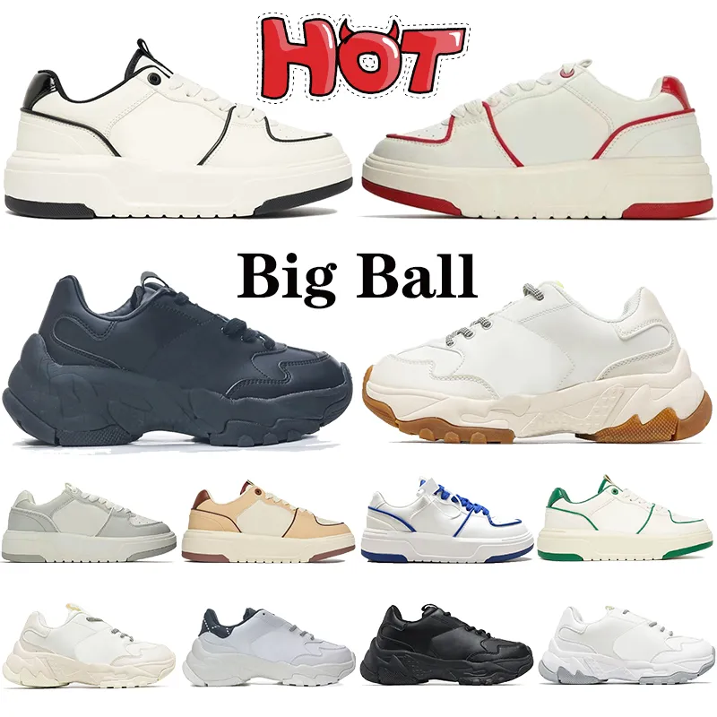 Buty projektantów mody Korea Big Ball Chunky Lise Low Treakers New York Ivory Biała czarna guma monogram Boston Beżowy druk luksurys męscy damski trenerom