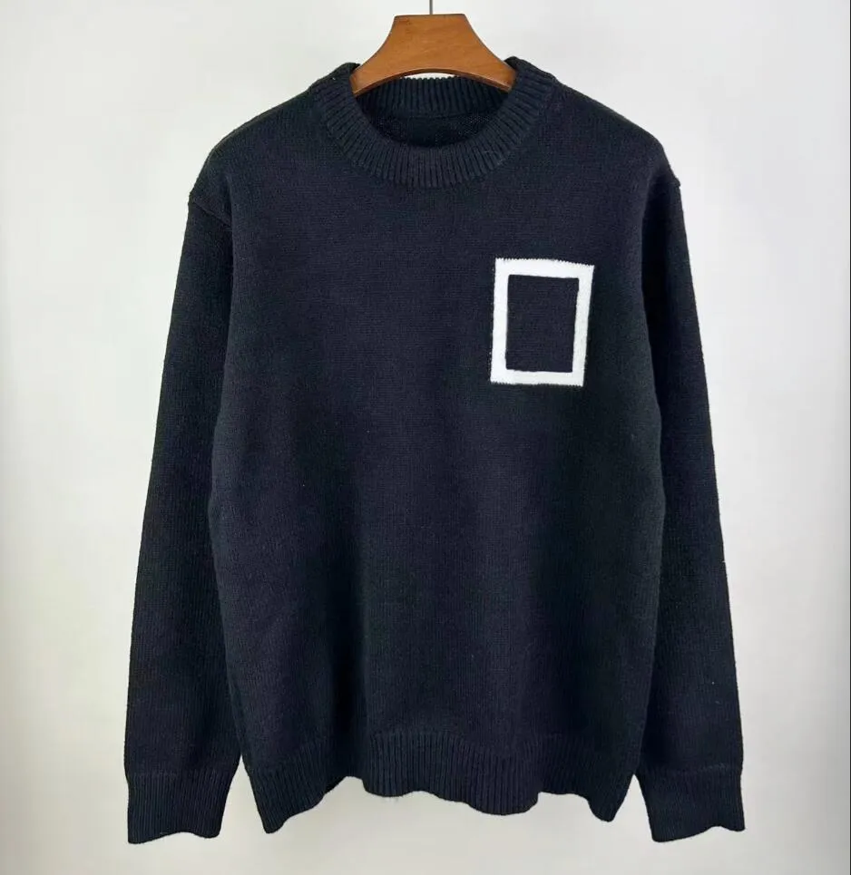 Men s 100 Wool Geometric Pattern Sweater Warm Comfortable Stylish for Winter 2024 Crew Neck Regular Fit M 2XL