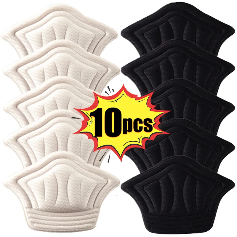 Shoe Parts Accessories 10 pièces semelles Patch talon Pad pour chaussures de Sport taille réglable anti-usure pieds coussin insérer semelle intérieure protecteur arrière autocollant 230823