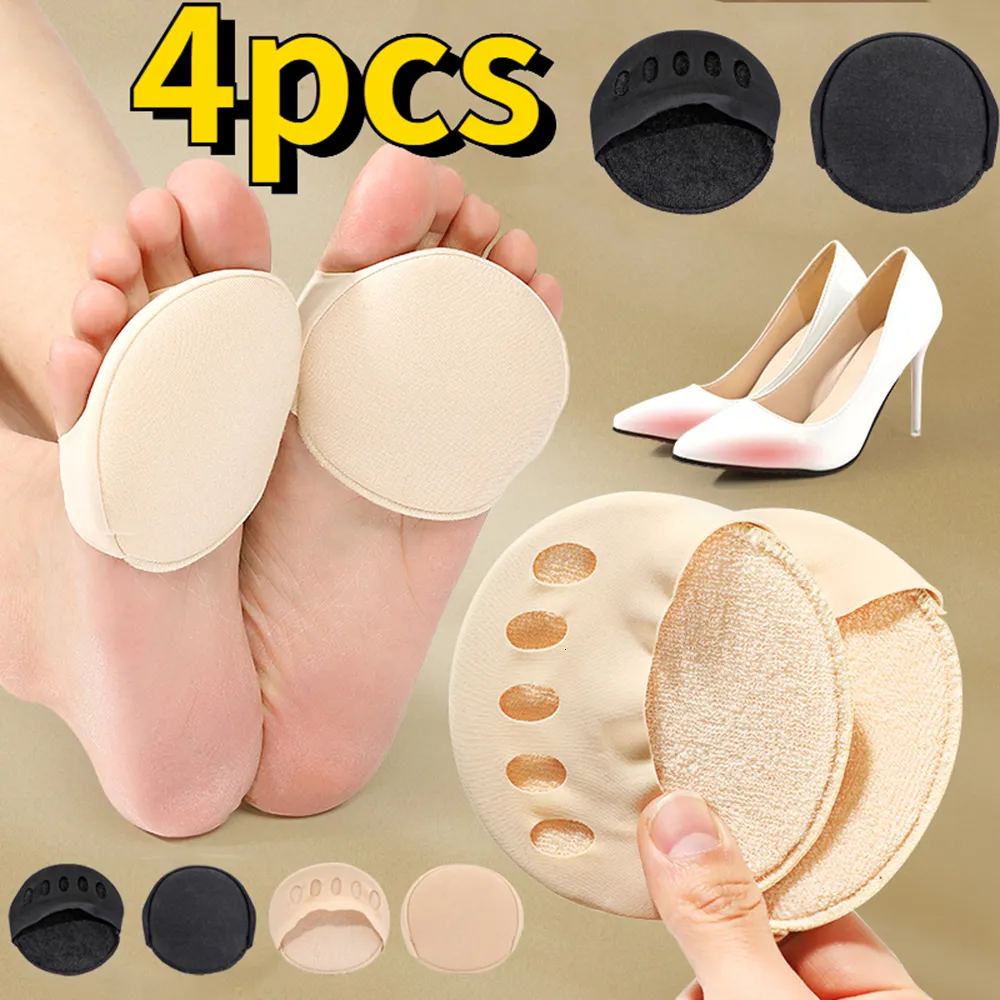 Shoe Parts Accessories 8Pcs Five Toes Forefoot Pads for Women High Heels Half Insoles Foot Pain Care Absorbs Shock Socks Toe Pad Massaging 230823