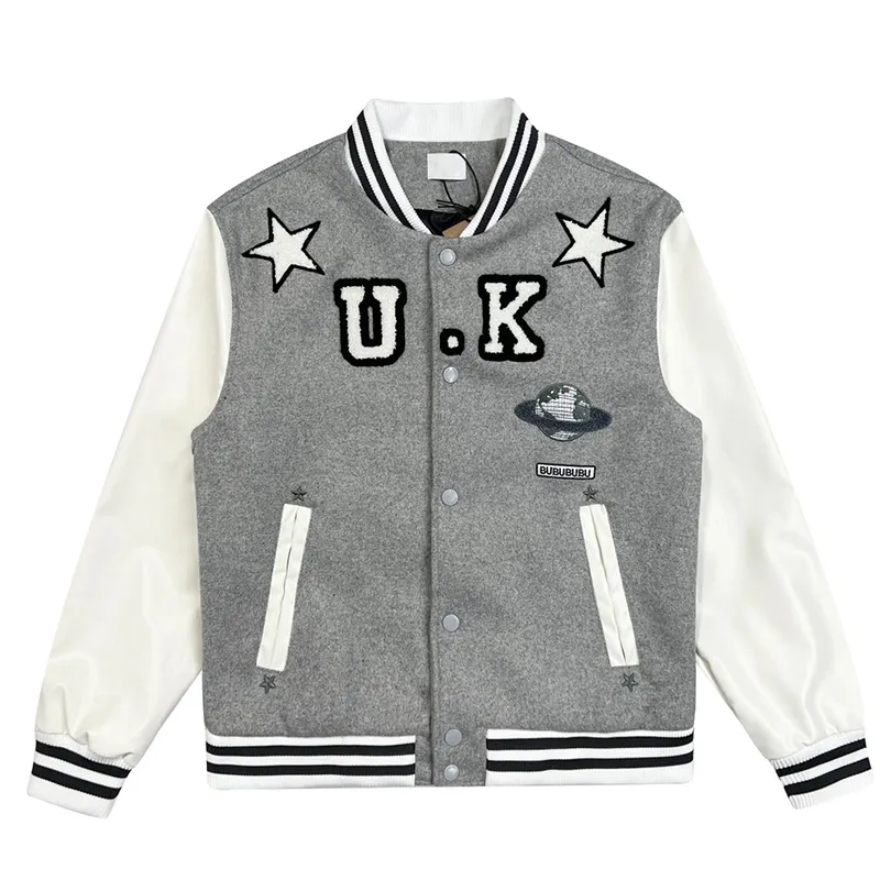 Designer Mens Varsity Baseball Coat Cell Fashion Womens Letterman Jackets Embroiderd Letter Jacket Single Breasted Tops Couples Men's Clothing Size M-XL