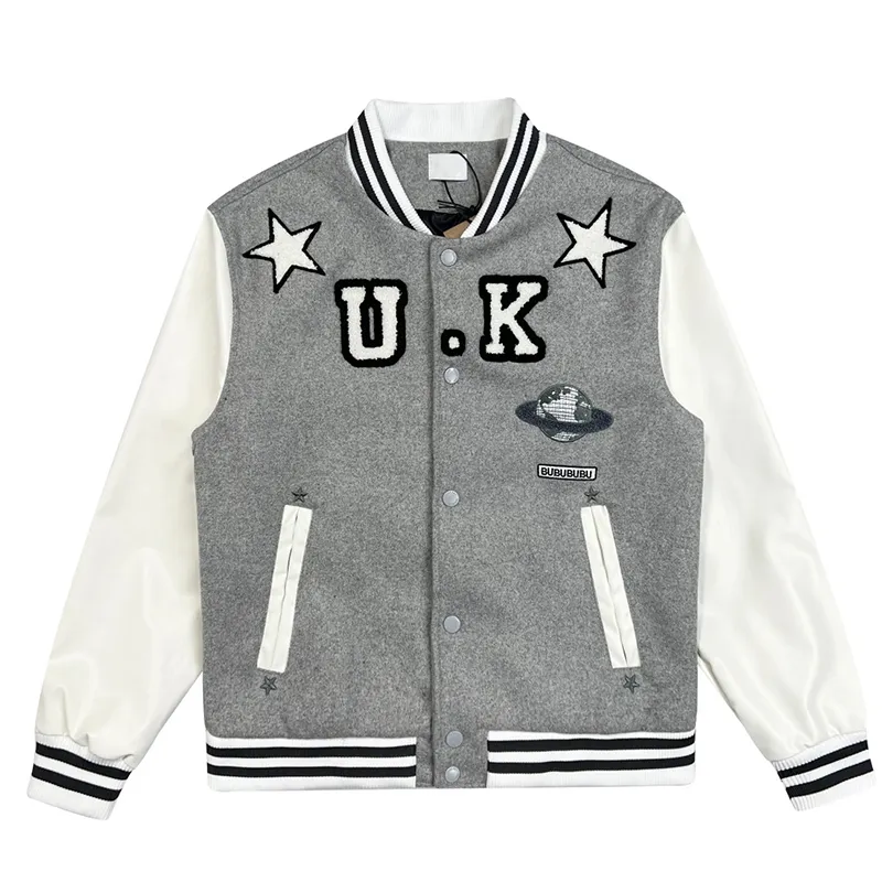 Designer Mens Varsity Jacket Baseball Coat Cell Fashion Womens Letterman Jackets Embroiderd Letter Jacket Single Breasted Tops Couples Men's Clothing