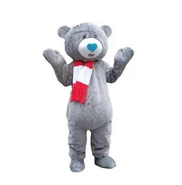 2024 Taille adulte Peluche Ours en peluche Costumes de mascotte Halloween Fantaisie Robe de soirée Personnage de dessin animé Carnaval Noël Pâques Publicité Costume de fête d'anniversaire Tenue