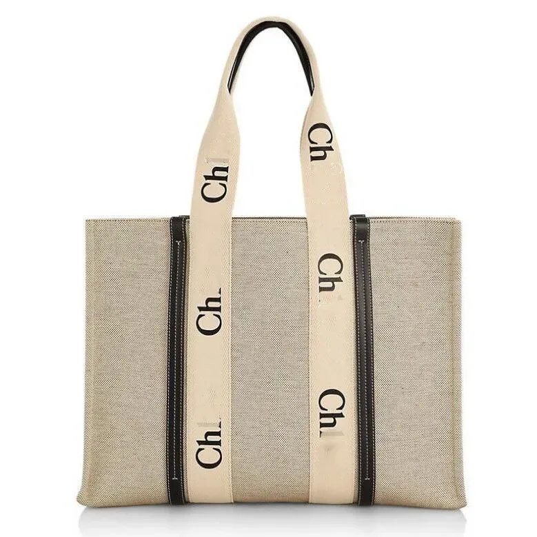 Duffel Bags High Capacity Canvas Beach bags New women letter Handheld One Shoulder Fashion Crossbody Bag C0627