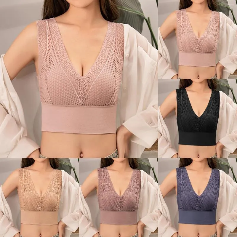 2023 Womens Sexy Lace Push Up Bra Seamless Tube Sleepwear With Bust Support  For Plus Size Women Brassieres Dormir Tops From Freshadang, $7.03