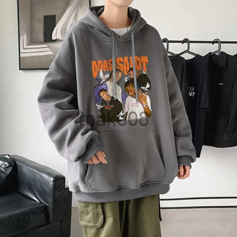 Mens Hoodies Sweatshirts Hip Hop Rapper Print Hoodie Men Women Oversized Sweatshirt Mens Fashion Rap Street Hoodies 2023 Autumn Man Streetwear