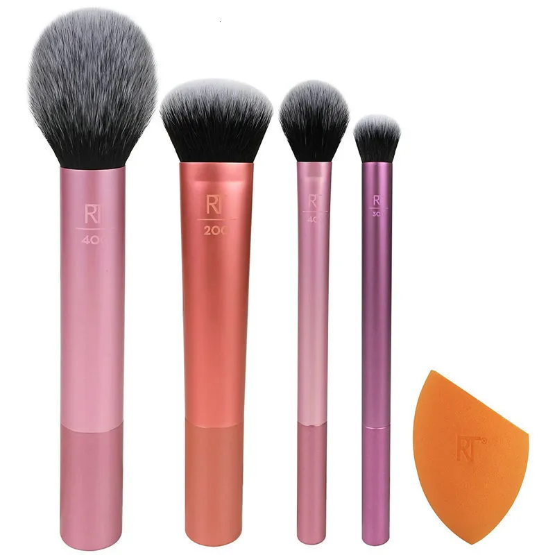 Outils de maquillage RT Brush SetMakeup Éponges de mélange pour fond de teint fard à paupières Blush Concealer UltraPlush Poils synthétiques Outil de beauté 230822