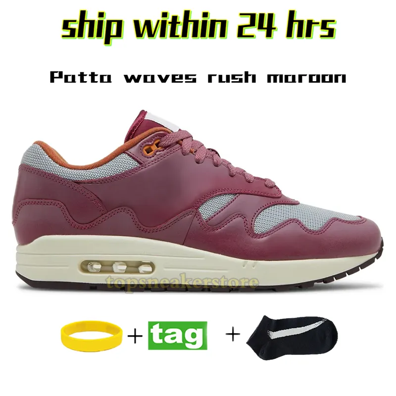 Zapatos de rodillos zapatos 2023 para hombre 87 corriendo hombres entrenadores 1 Digner zapatillas de deporte 1S Big Bubble Sport Red Patta Wav Honey Dew PRM Duck Pecan Lunares Shima Crepe Soft Grey Mujeres