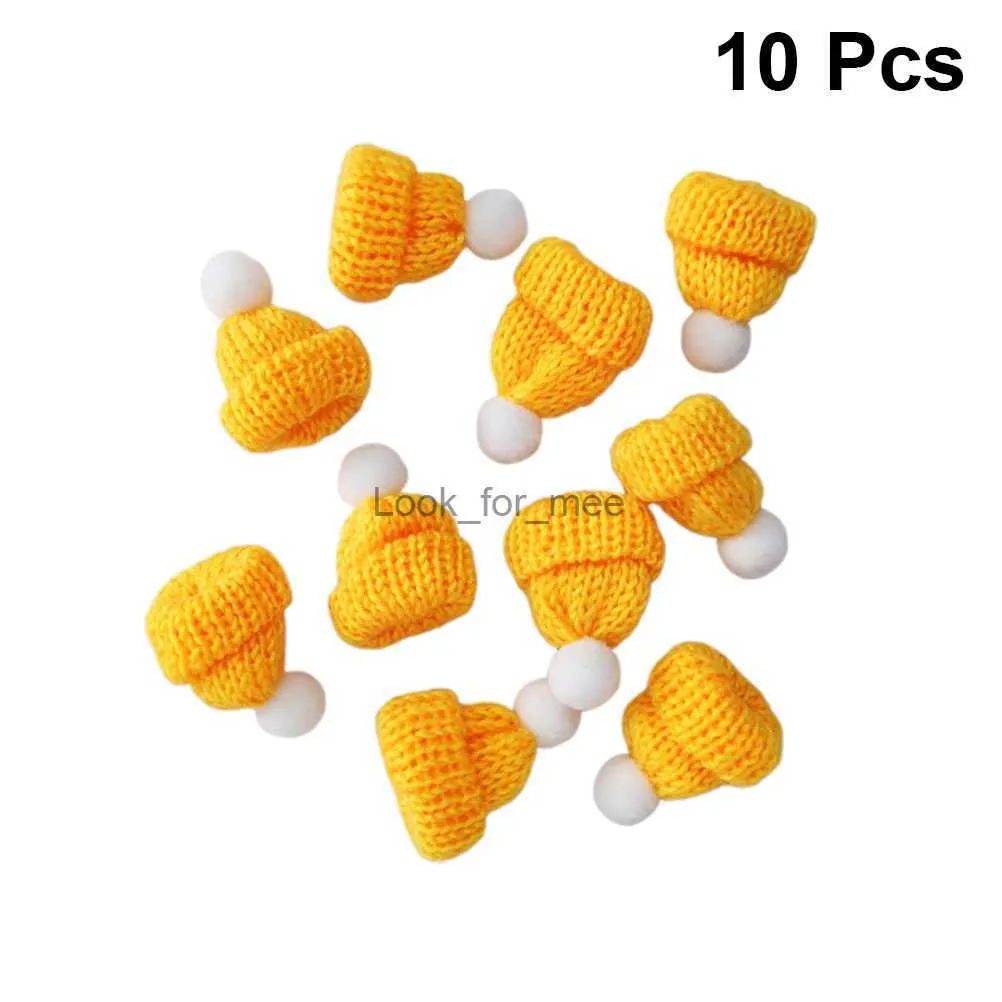 10pcs Boże Narodzenie Santa Hats Lollipop Bottle Candy Covers Caps Bottle Toppers Santa Claus Hats do dekoracji butelki DIY HKD230823